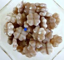 Skleněné korálky - Čtyřlístky mb2009 - bal. 50 g