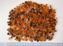 Skleněné korálky MIX 250 g - HNĚDÝ