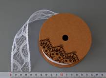 Stuha 4 cm, délka 9 m - KRAJKA BÍLÁ