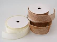Stuha imitace juty 3,8 cm x 9 metrů
