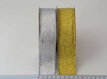 Stuha metalická š. 3,8 cm, délka 6,4 m