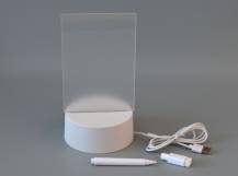 Světelná LED popisovací tabulka 3D - USB