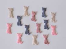 Textilní dekorace - Kočička
