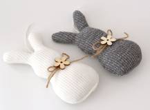 Textilní dekorace - Králík 19 cm