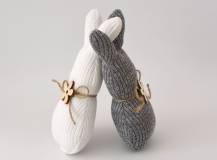Textilní dekorace - Králík 19 cm