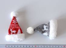 Textilní dekorace - Vánoční čepice
