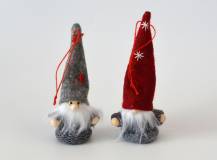 Textilní dekorace - Vánoční panáček 11 cm