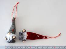 Textilní dekorace - Vánoční panáček 11 cm