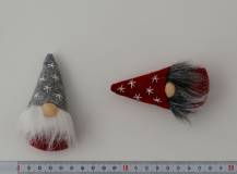 Textilní dekorace - Vánoční skřítek 10 cm