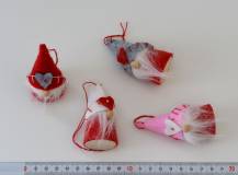 Textilní dekorace - Vánoční skřítek 7 cm