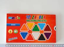 Trojboké voskovky Basic sada 12 ks