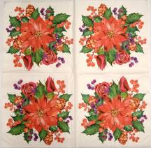 Ubrousek - Květiny - Poinsettia