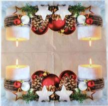 Ubrousek - Zima a Vánoce - Vánoční svíčka