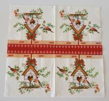 Ubrousek na decoupage - Zima a Vánoce - Zimní budka