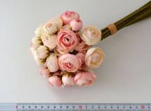 Umělá kytice - Poupata světle růžová