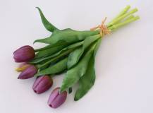 Umělá kytice - Tulipány 5 ks
