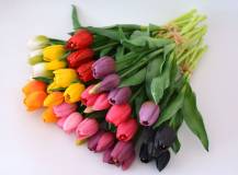 Umělá kytice - Tulipány 5 ks