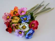 Umělé květiny - Anemonka na stonku