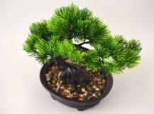 Umělé květiny - Bonsai BOROVICE v květináči