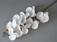 Umělé květiny - Orchidej bílá