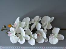 Umělé květiny - Orchidej bílo-zelená