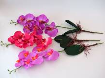 Umělé květiny - Orchidej s kořenem