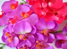 Umělé květiny - Orchidej s kořenem
