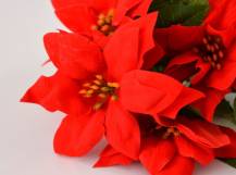 Umělé květiny - Poinsettia červená