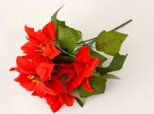Umělé květiny - Poinsettia červená