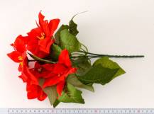 Umělé květiny - Poinsettia červená