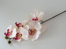 Umělé květy - Orchidej BÍLÁ