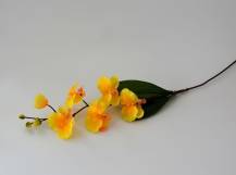 Umělé květy - Orchidej žlutá