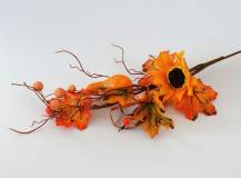 Umělé květy - Podzimní bobule s dýní