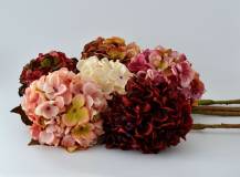 Umělé květy - Podzimní hortenzie
