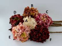 Umělé květy - Podzimní hortenzie