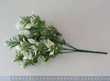 Umělé květy - Ruscus bílo-zelený