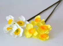 Umělý květ - Narcis 4 ks