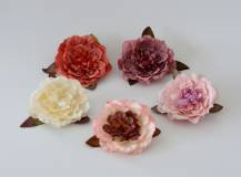 Umělý květ Rozkvetlá růže 1 ks