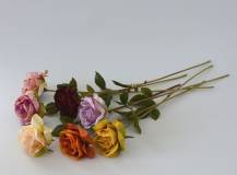 Umělý květ - Růže kvetoucí 43 cm
