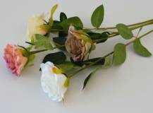Umělý květ - Růže rozkvetlá 50 cm