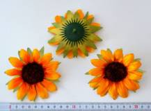 Umělý květ - Slunečnice prům. 9 cm - 1 ks