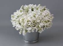 Umělý věnec prům. 25 cm - Gipsophila BÍLÁ