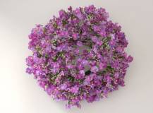 Umělý věnec prům. 25 cm - Gipsophila FIALOVÁ