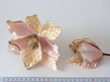 Umělý zápichový květ Poensetie prům. 17 cm