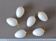 Vajíčko plastové 6 cm - bílé