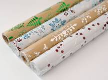 Vánoční balicí papír 150 x 70 cm - METALICKÝ