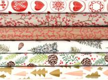 Vánoční balicí papír 200 x 70 cm - MIX 2