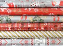 Vánoční balicí papír 200 x 70 cm - MIX 3