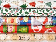 Vánoční balicí papír 500 x 70 cm - MIX A