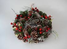 Vánoční věnec zdobený prům. 28 cm